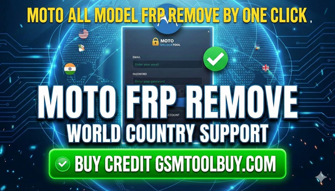 MotoUnlockTool FRP,MDM,Bootloader Unlock,Dual Imei,CPID,Network Unlock,Flash [New User]
